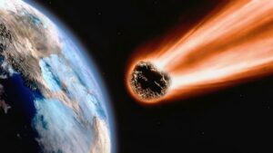 地球と隕石